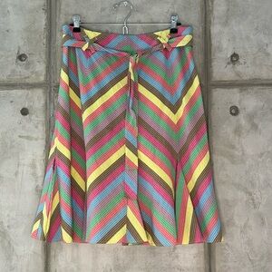 Anthropologie Summer Striped Skirt